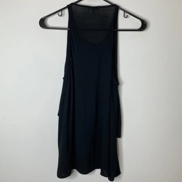 Aritzia Wilfred Tank Top Tiered Ruffle detail Sleeveless Rayon Black Size XS - Picture 10 of 15